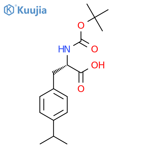 L-Phenylalanine,N-[(1,1-dimethylethoxy)carbonyl]-4-(1-methylethyl)- structure