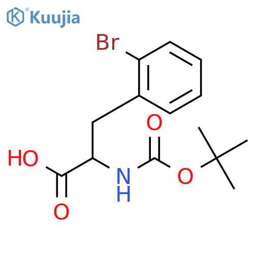 Boc-d-2-bromophenylalanine structure