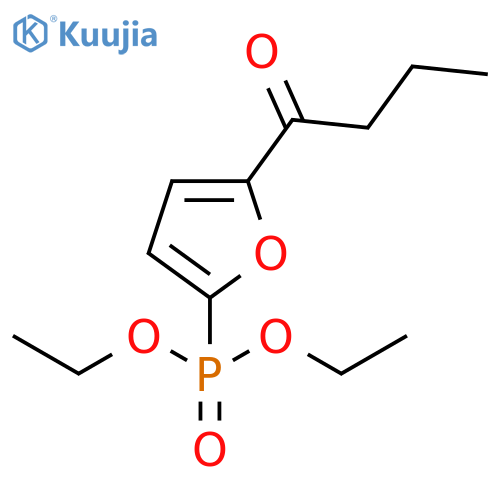 Phosphonic acid, [5-(1-oxobutyl)-2-furanyl]-, diethyl ester structure