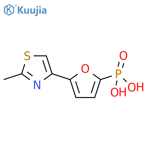 Phosphonic acid, [5-(2-methyl-4-thiazolyl)-2-furanyl]- structure