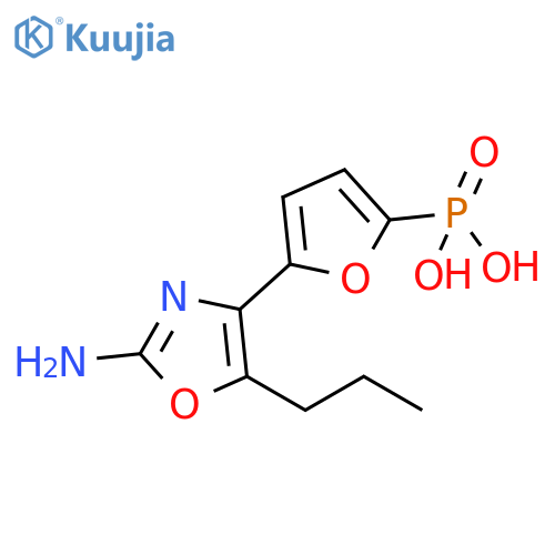 Phosphonic acid, [5-(2-amino-5-propyl-4-oxazolyl)-2-furanyl]- structure