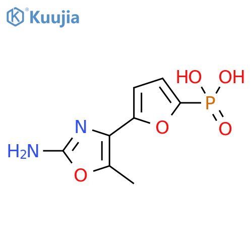 Phosphonic acid, [5-(2-amino-5-methyl-4-oxazolyl)-2-furanyl]- structure