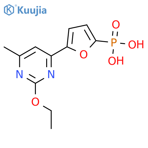 Phosphonic acid, [5-(2-ethoxy-6-methyl-4-pyrimidinyl)-2-furanyl]- structure