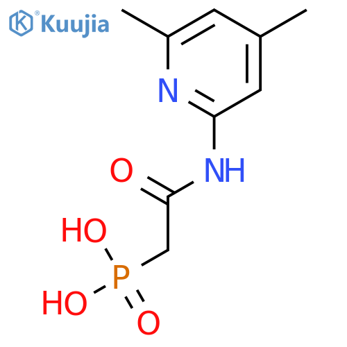Phosphonic acid, [2-[(4,6-dimethyl-2-pyridinyl)amino]-2-oxoethyl]- structure