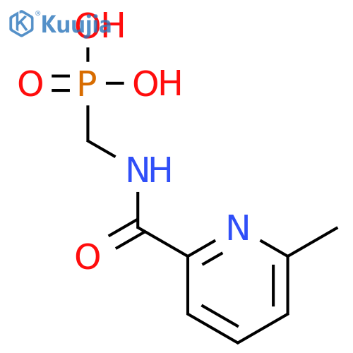 Phosphonic acid, [[[(6-methyl-2-pyridinyl)carbonyl]amino]methyl]- structure