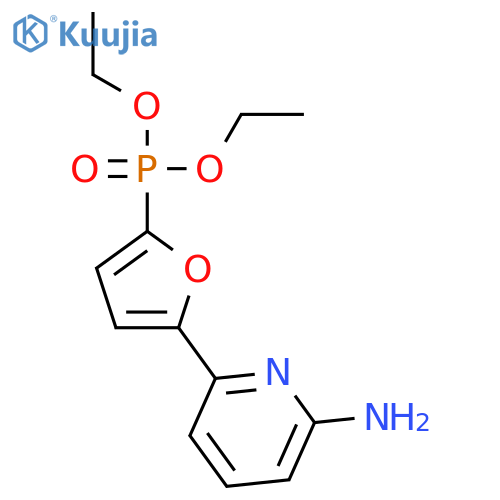 Phosphonic acid, [5-(6-amino-2-pyridinyl)-2-furanyl]-, diethyl ester structure
