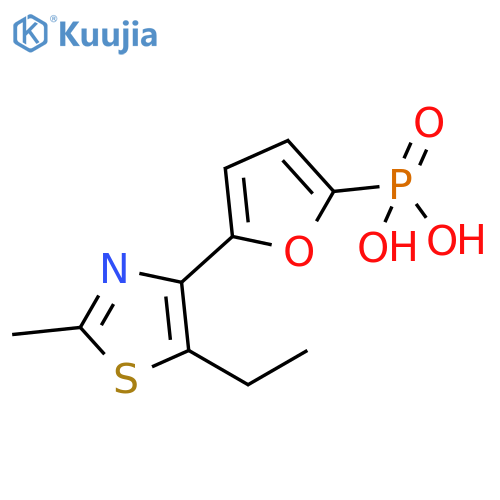 Phosphonic acid, [5-(5-ethyl-2-methyl-4-thiazolyl)-2-furanyl]- structure