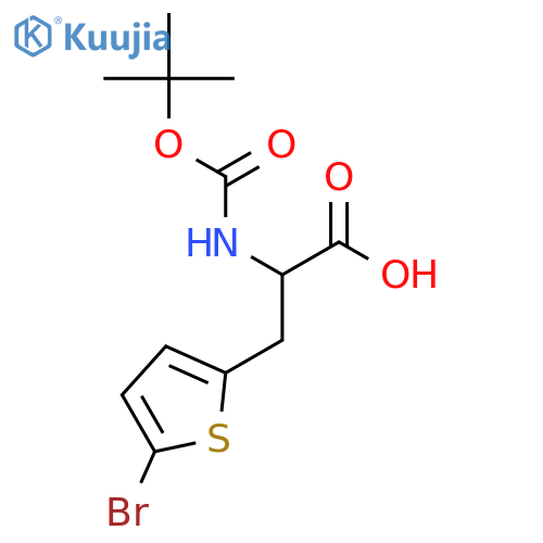 Boc-D-alpha-(5-bromothienyl)alanine structure
