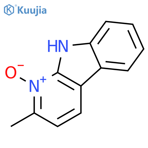 9H-Pyrido[2,3-b]indole, 2-methyl-, 1-oxide structure