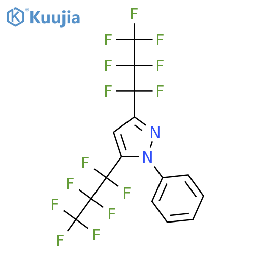 3,5-BIS(HEPTAFLUORO-1-PROPYL)-1-(PHENYL)PYRAZOLE structure