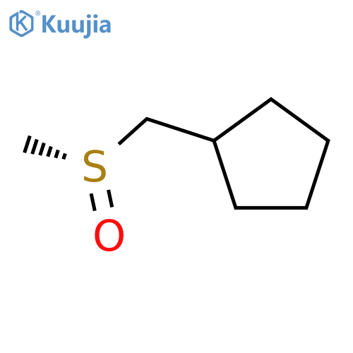 Cyclopentane, [[(R)-methylsulfinyl]methyl]- structure