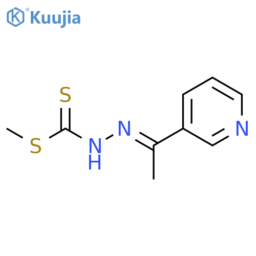 Hydrazinecarbodithioic acid, [1-(3-pyridinyl)ethylidene]-, methyl ester structure