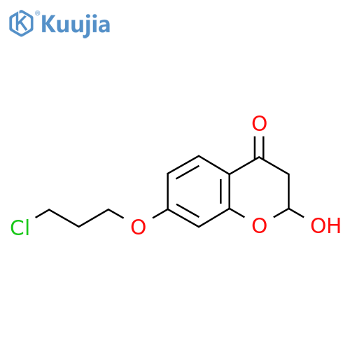 7-(3-chloropropoxy)-2-hydroxychroman-4-one structure
