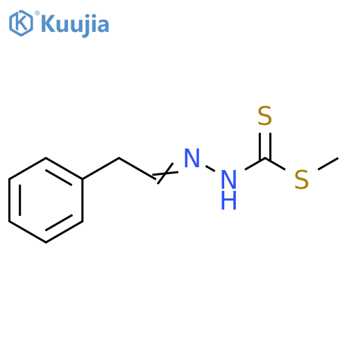 Hydrazinecarbodithioic acid, (2-phenylethylidene)-, methyl ester structure