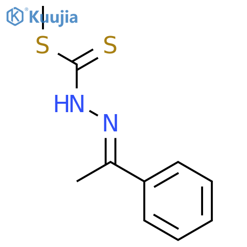 {(methylsulfanyl)methanethioylamino}(1-phenylethylidene)amine structure