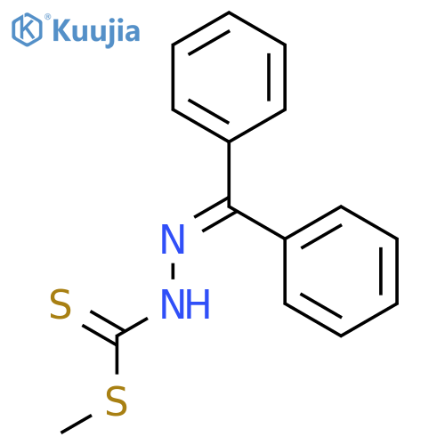 Hydrazinecarbodithioicacid, 2-(diphenylmethylene)-, methyl ester structure