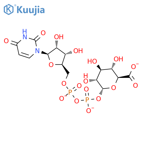 a-D-Glucopyranuronic acid, 1®P'-ester with uridine5'-(trihydrogen diphosphate) structure