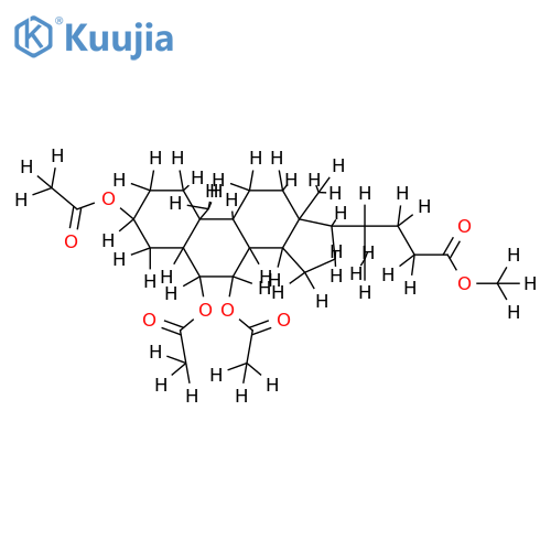 Methyl-hyocholat-triacetat structure