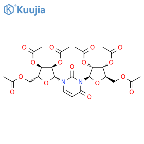 1-(2,3,5-Tri-O-acetyl-β-D-ribofuranosyl) Uridine-2',3',5'-triacetate structure