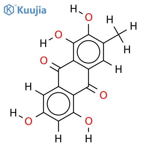 1,2,5,7-Tetrahydroxy-3-methyl-anthrachinon structure