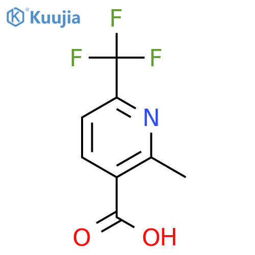 2-methyl-6-(trifluoromethyl)pyridine-3-carboxylic acid structure
