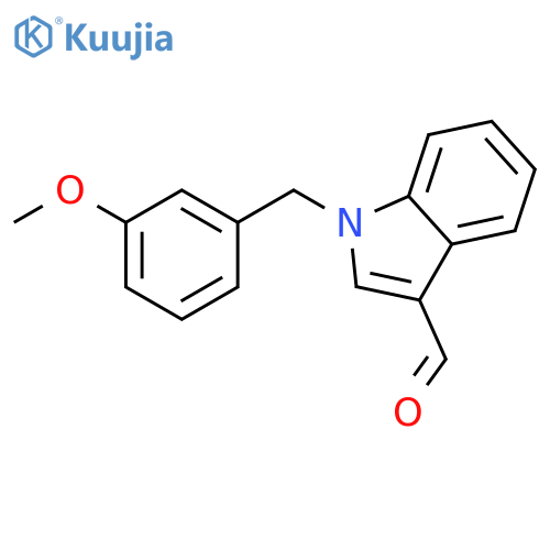 1-(3-Methoxybenzyl)-1H-indole-3-carbaldehyde structure