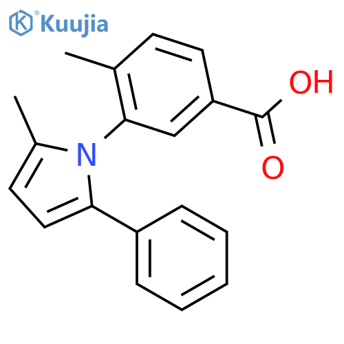 Benzoic acid,4-methyl-3-(2-methyl-5-phenyl-1H-pyrrol-1-yl)- structure