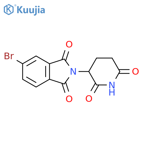 5-Bromo-2-(2,6-dioxopiperidin-3-yl)isoindoline-1,3-dione structure