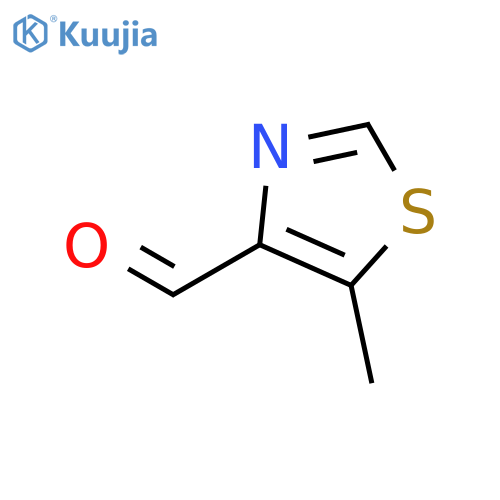 5-methyl-1,3-thiazole-4-carbaldehyde structure