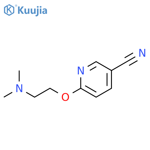 6-[2-(dimethylamino)ethoxy]pyridine-3-carbonitrile structure