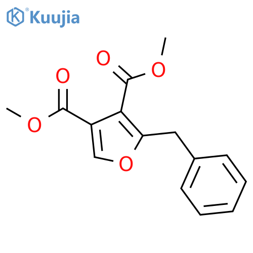 3,4-Furandicarboxylic acid, 2-(phenylmethyl)-, dimethyl ester structure