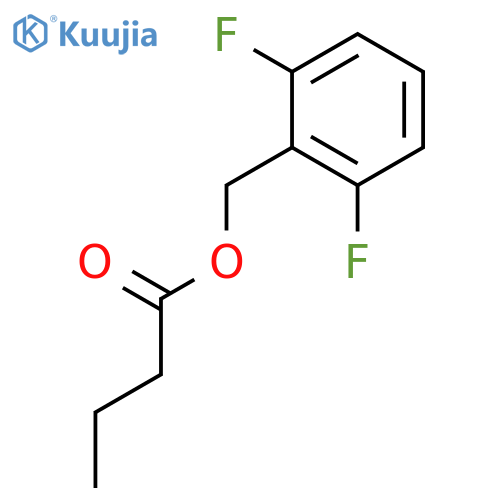 Butanoic acid, (2,6-difluorophenyl)methyl ester structure