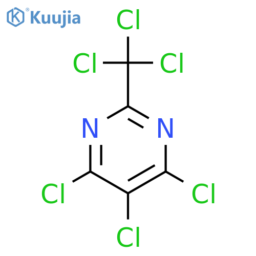 PYRIMIDINE, 4,5,6-TRICHLORO-2-(TRICHLOROMETHYL)- structure