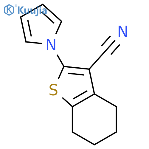 2-(1H-Pyrrol-1-yl)-4,5,6,7-tetrahydro-1-benzothiophene-3-carbonitrile structure