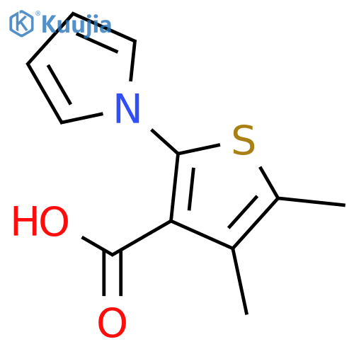 4,5-Dimethyl-2-(1H-pyrrol-1-yl)thiophene-3-carboxylic acid structure