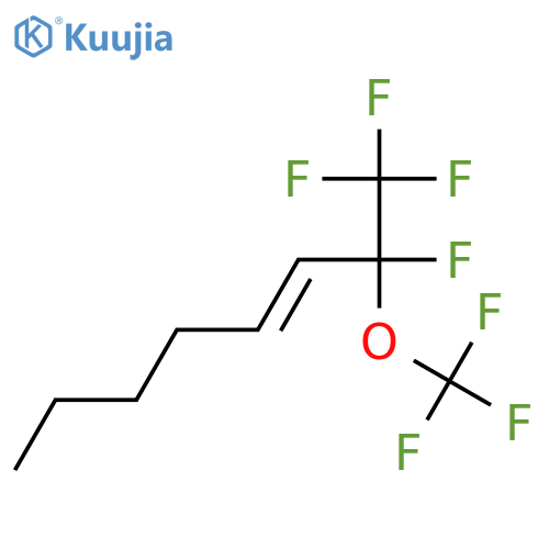 1,1,1,2-Tetrafluoro-2-(trifluoromethoxy)oct-3-ene structure