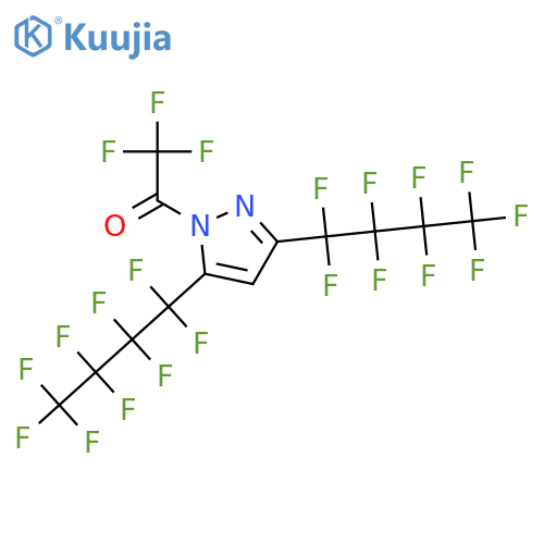 1-Trifluoroacetyl-3,5-bis(nonafluorobutyl)pyrazole structure