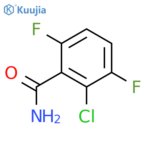 2-Chloro-3,6-difluorobenzamide structure