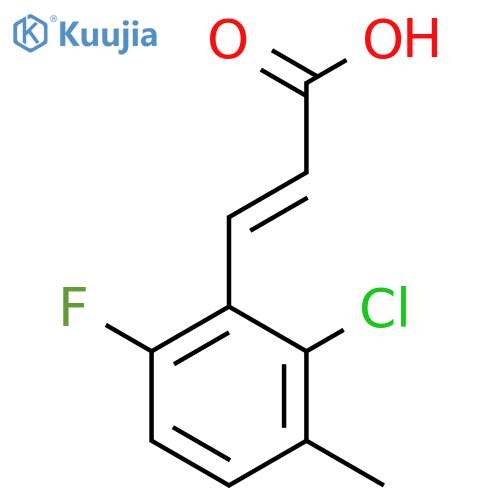 2-Chloro-6-fluoro-3-methylcinnamic Acid structure