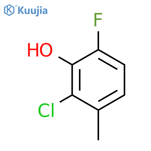 2-Chloro-6-fluoro-3-methylphenol structure