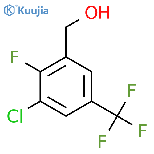 3-Chloro-2-fluoro-5-(trifluoromethyl)benzyl alcohol structure