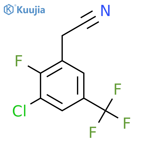 3-Chloro-2-fluoro-5-(trifluoromethyl)phenylacetonitrile structure