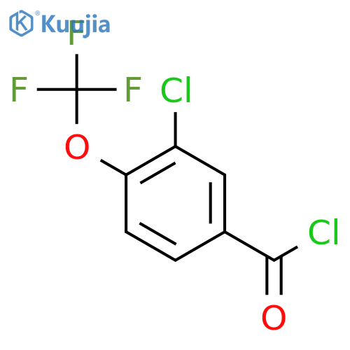 3-chloro-4-(trifluoromethoxy)-Benzoyl chloride structure