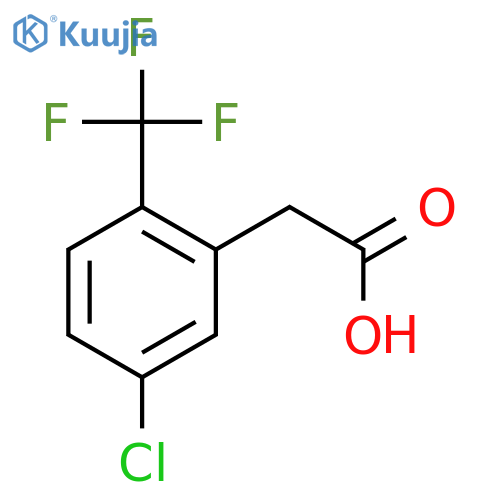 2-[5-chloro-2-(trifluoromethyl)phenyl]acetic acid structure
