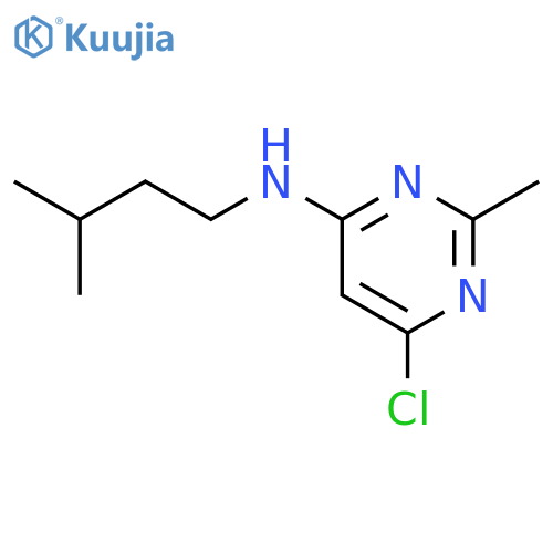 6-chloro-N-isopentyl-2-methylpyrimidin-4-amine structure