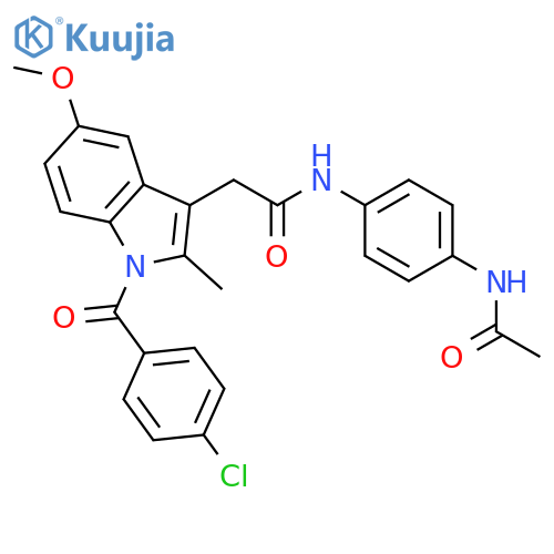 N-(4-Acetamidophenyl)indomethacin Amide structure