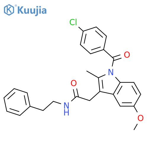 N-(2-Phenylethyl)indomethacin Amide structure