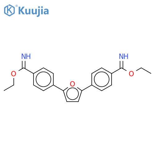 4,4'-(2,5-Furandiyl)bis-Benzenecarboximidic Acid Diethyl Ester Dihydrochloride structure