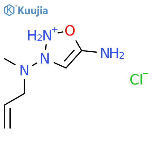 1,2,3-Oxadiazolium, 5-amino-3-(methyl-2-propenylamino)-, chloride structure