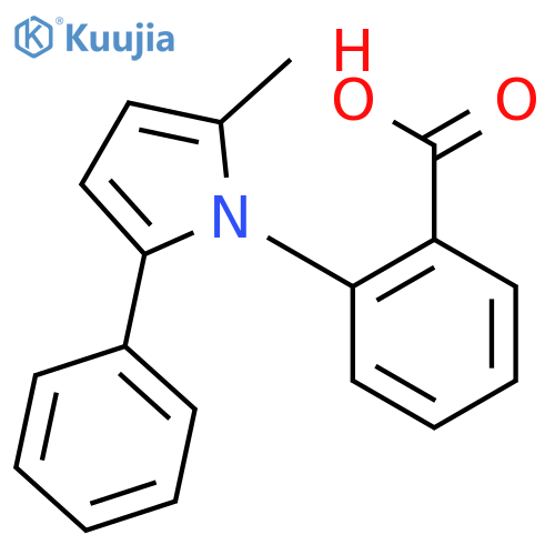 Benzoic acid,2-(2-methyl-5-phenyl-1H-pyrrol-1-yl)- structure